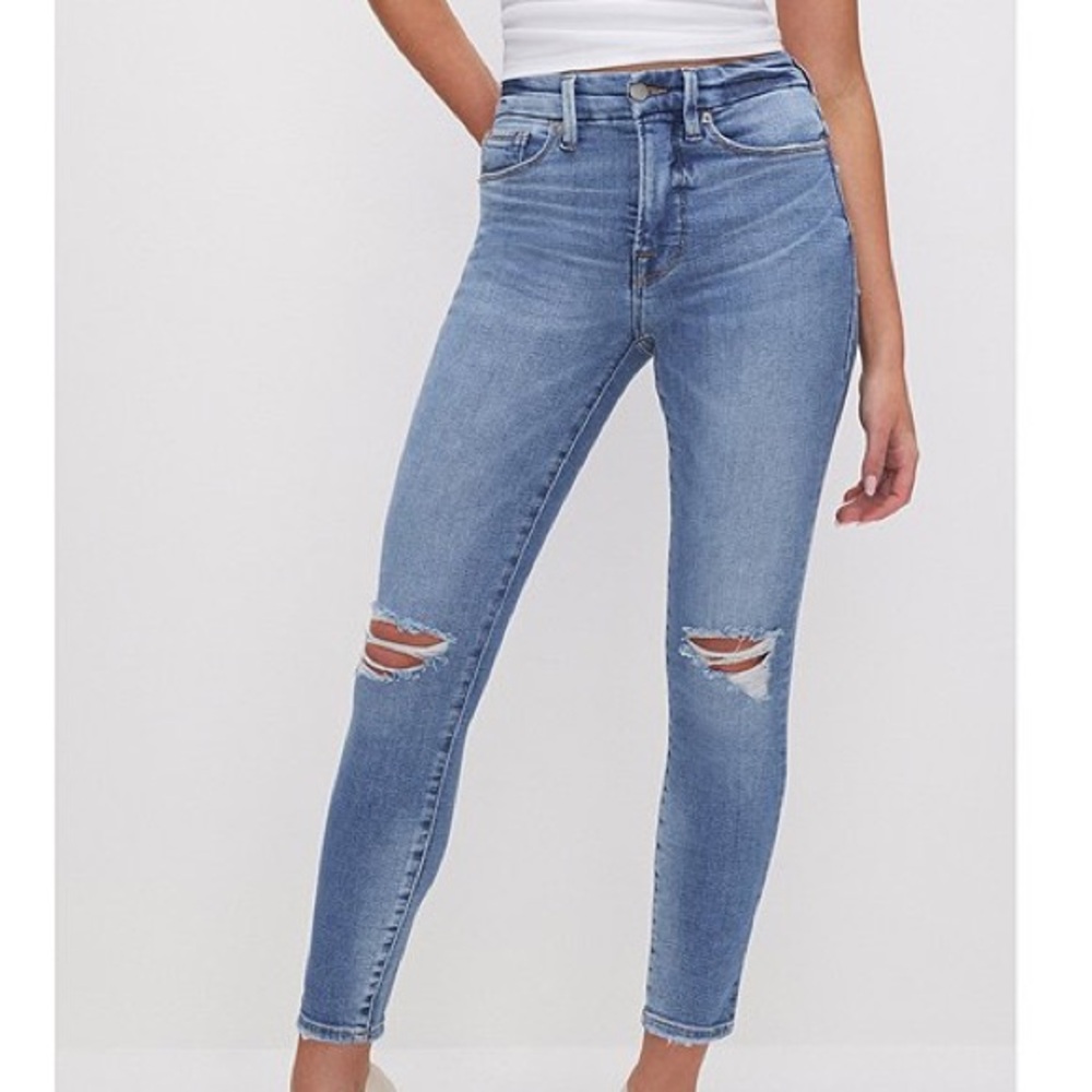 Good American ripped skinny jeans 0 25